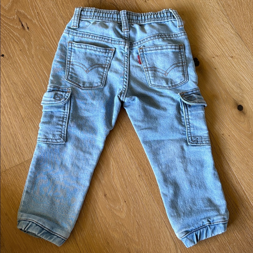 Levi's Light Blue Cargo Jogger Pants for Kids